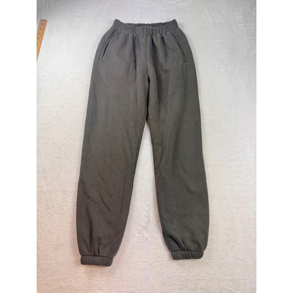 Tic Toc Los Angeles Gray Fleece Lined Jogger Sweatpants Small